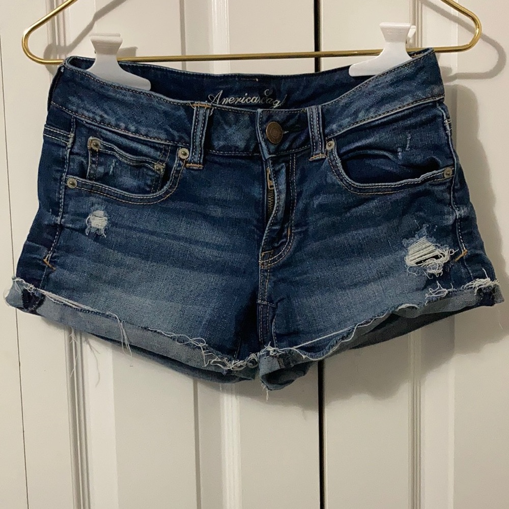 Low Rise American Eagle Jean Shorts